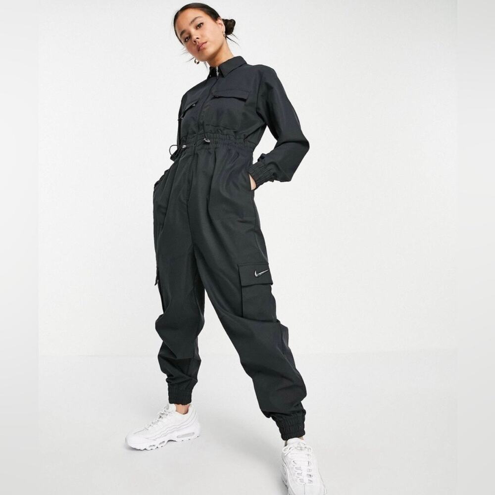 Nike Swoosh Utility Jumpsuit Black XS